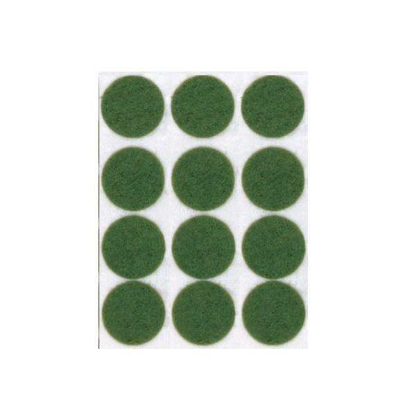 Green Felt - 3/4" Dots - Sold By Roll Only (1000 per Roll)