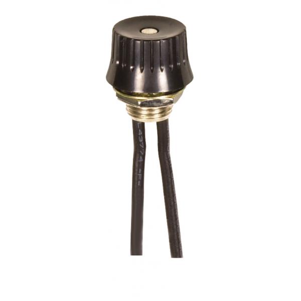 On-Off Phenolic Rotary Switch - Single Circuit - 1A-125V, 3A-125V, 1.5A-250V Rating - 3/8" Bushing - Black Finish
