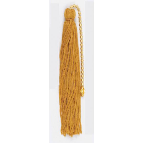 Tassel - Gold - 5" Length - With Beaded Chain
