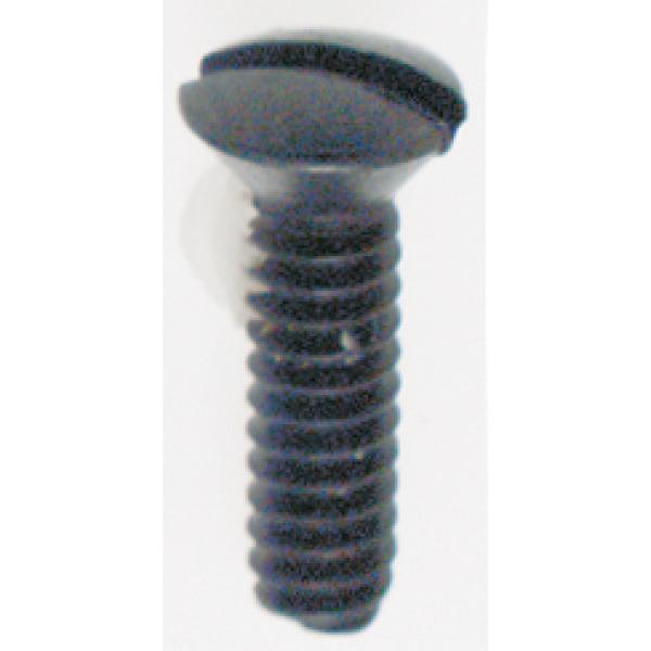 Steel Switchplate Screw - 6/32 - Black Finish - 1/2" Length