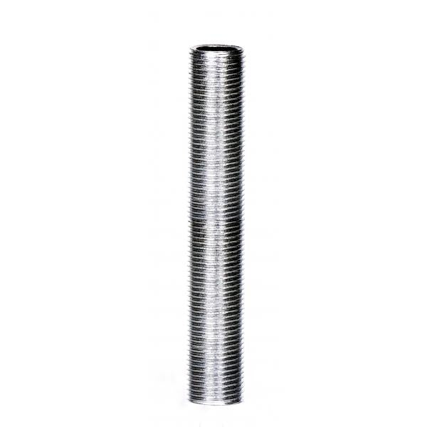 3/8 IP Steel Nipple - Zinc Plated - 4" Length - 5/8" Wide