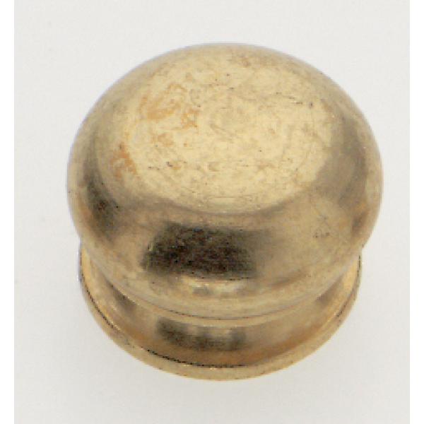 Brass Knob - 1/8 IP - Burnished And Lacquered Brass