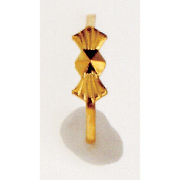 Small Bow-Tie Clip - 8mm - 3/8" Height - Gold