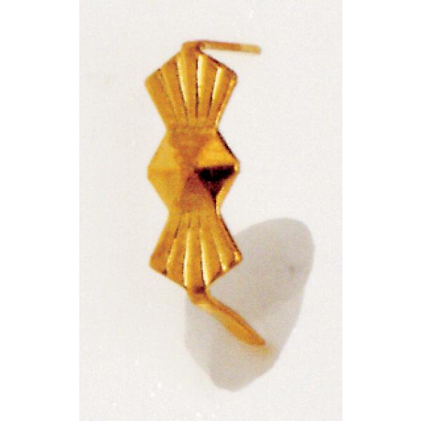 Large Bow-Tie Clip - 10.5mm - 7/16" Height - Gold