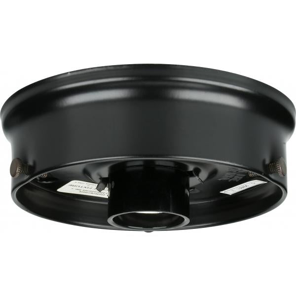 4" Wired Holder - Black Finish - Includes Hardware - 60W Max