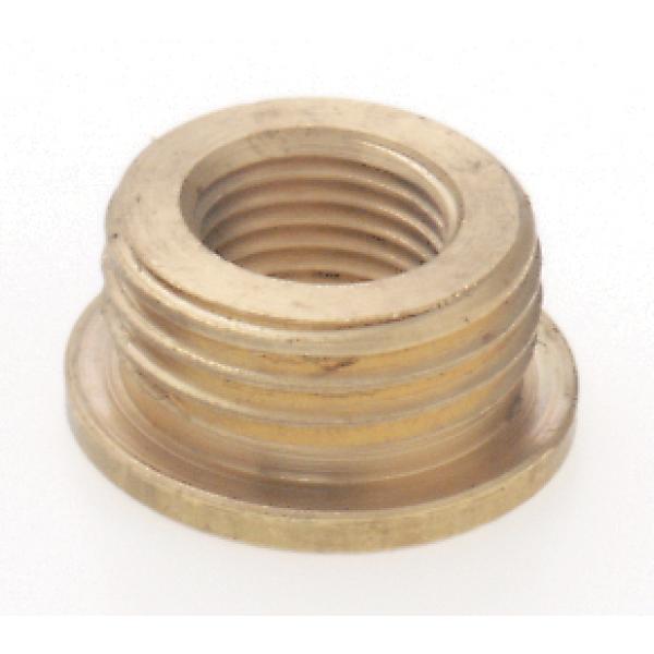 Brass Reducing Bushing - Unfinished - 3/8 M x 1/4 F - With Shoulder