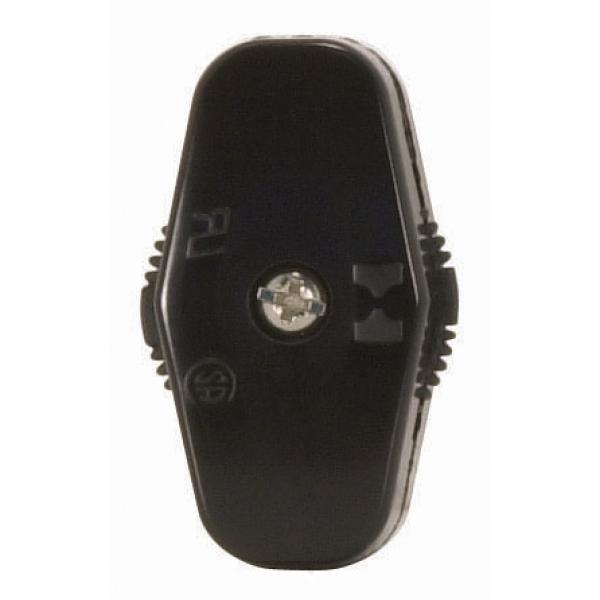 On-Off Cord Switch For 18/2 SPT-1 - 6A-125V, 3A-250V, 3A-120V, 3A-125V - Black Finish