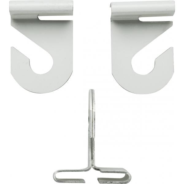Drop Ceiling Hook Set - White Finish - Contains 2 Sets Per Bag - No Hardware Needed