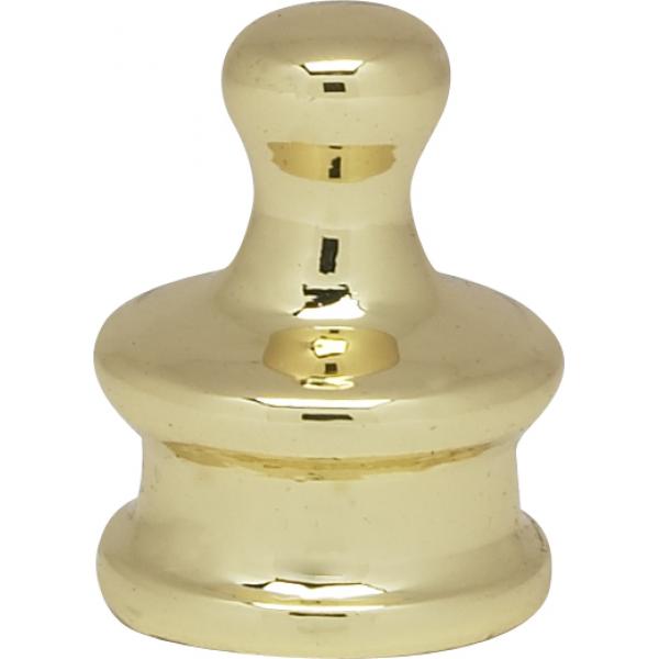 Small Pyramid Knob - 3/4" Height - 1/8 IP - Polished Brass Finish