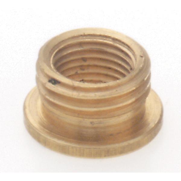 Brass Reducing Bushing - Unfinished - 1/4 M x 1/8 F - With Shoulder