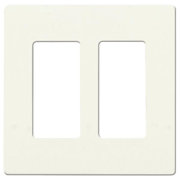 Wallplate For Dimmers And Sensors - 2-Gang - White Finish - Lutron