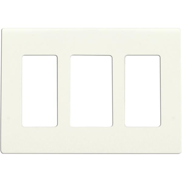 Wallplate For Dimmers And Sensors - 3-Gang - White Finish - Lutron