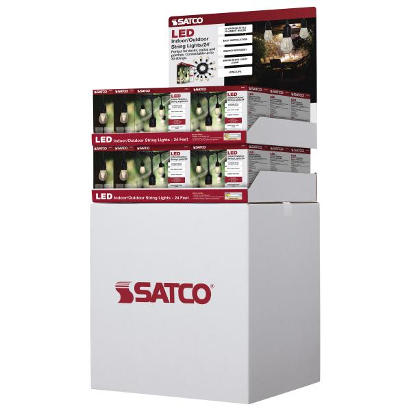 Display Unit Containing 10 pieces of S8020 - 12 Watt - S14 LED - 2700K - E26 - 80 CRI