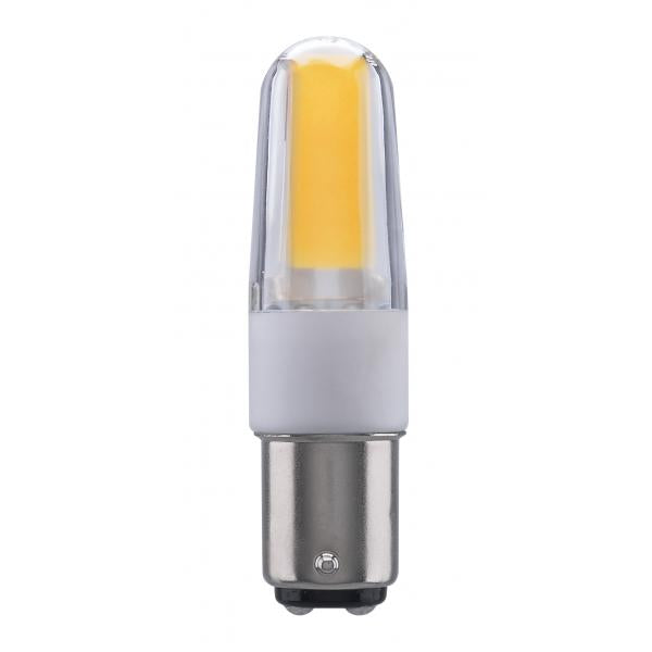 4 Watt - LED - 5000K - Clear - Double Contact Bayonet base - 120-130 Volt