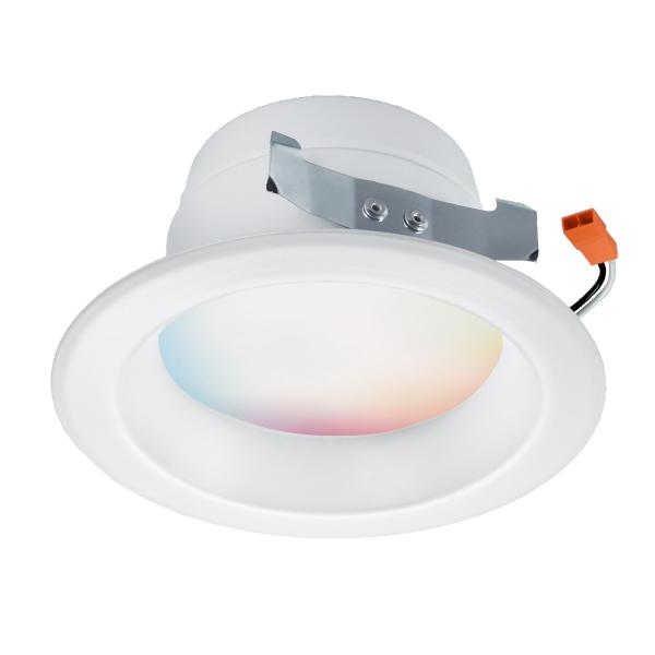8.7 Watt - 4 in. LED Recessed Downlight - RGB & Tunable White - Starfish IOT - 120 Volt - 700 Lumens - JA8