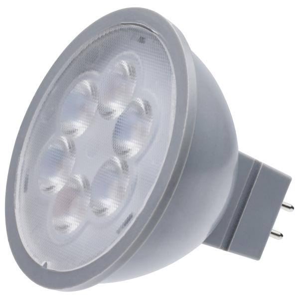 4.5 Watt MR16 LED - Silver Finish - 3000K - GU5.3 Base - 360 Lumens - 12 Volt