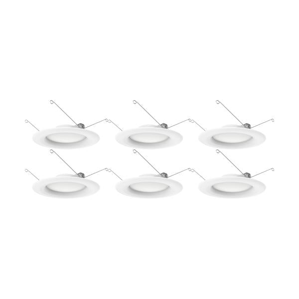 9.2 Watt - LED Downlight Retrofit - 5-6 inch - 90 CRI - 3000K - 120 Volt - Pack of 6