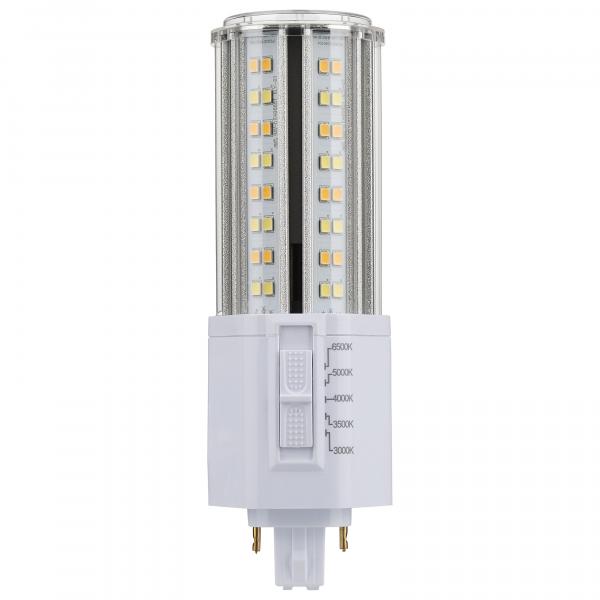 22 Watt LED PL - CCT Selectable - Lumens Selectable - Type B - Ballast Bypass - White Finish - 120/277 Volt