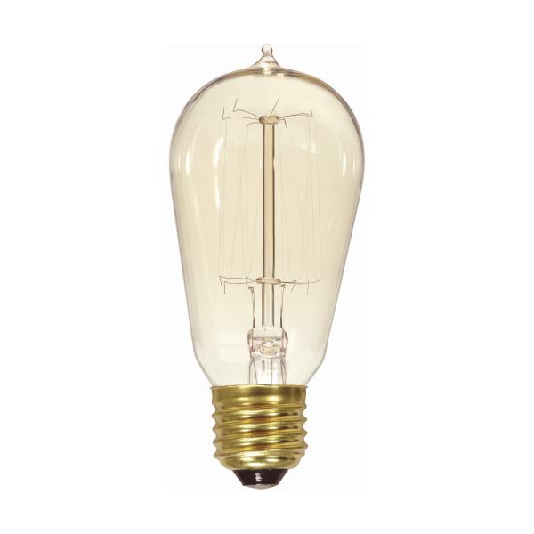 40 Watt ST19 Incandescent - Clear - 3000 Average rated hours - 160 Lumens - Medium base - 120 Volt