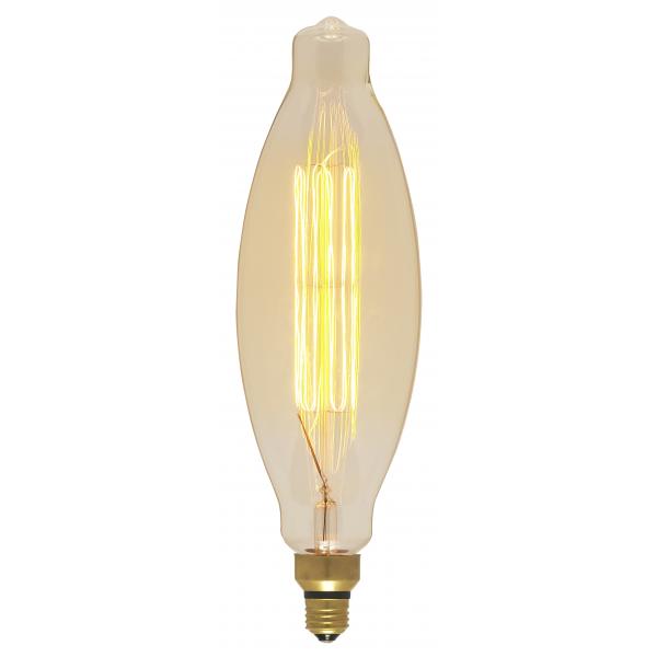 100 Watt BT38 Incandescent vintage style - Amber - 2000 Average rated hours - Medium Base - 120 Volt