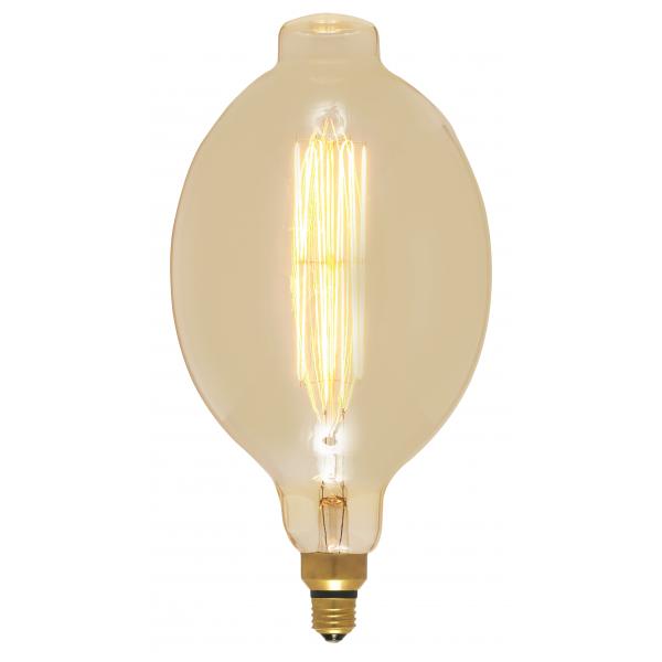 60 Watt BT56 Incandescent vintage style - Amber - 2000 Average rated hours - Medium Base - 120 Volt