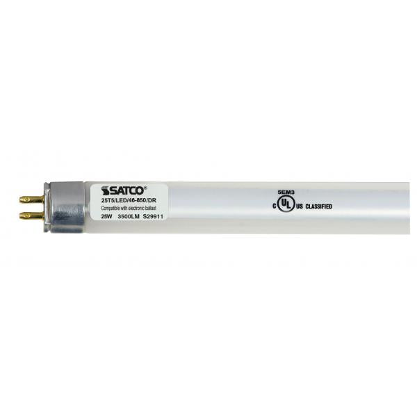 25 Watt T5 LED - Miniature bi-pin base - 5000K - 50000 Average rated hours - 3500 Lumens - Type A - Ballast dependent