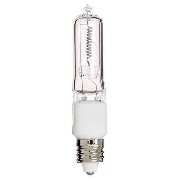 50 Watt - Halogen - T4 - Clear - 2000 Average rated hours - 750 Lumens - Mini Candelabra base - 120 Volt