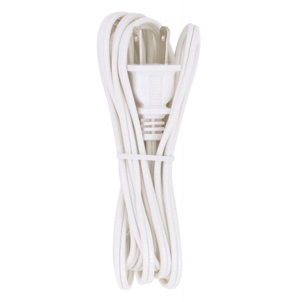 8 Foot Cord With Plug - White Finish