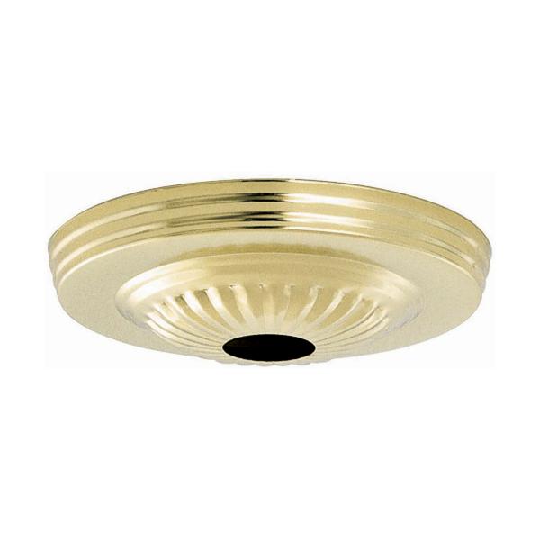 Ribbed Canopy Kit - Antique Brass Finish