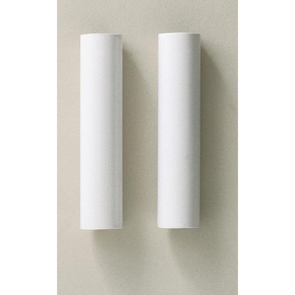 2 Plastic Candle Covers - White Plastic - 4" Height