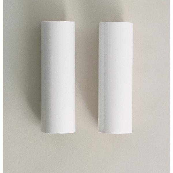 2 Plastic Candle Covers - White Plastic - 4" Height