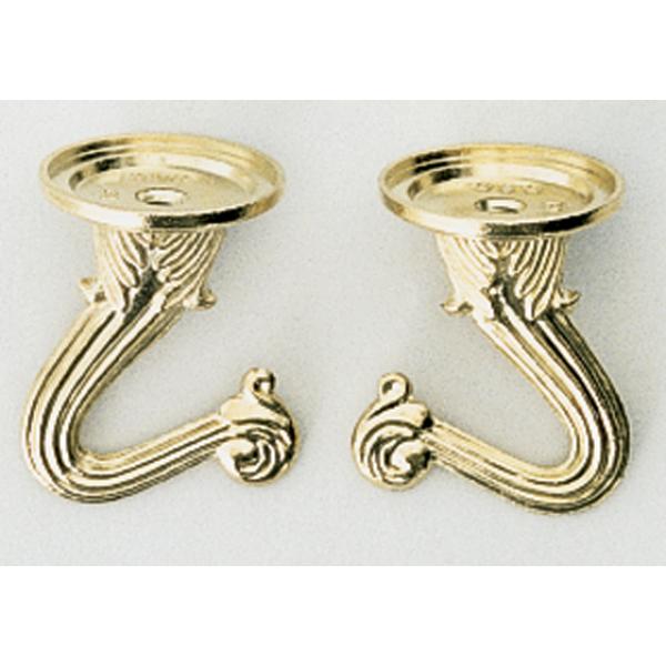 Double Hook Set - Brass Finish