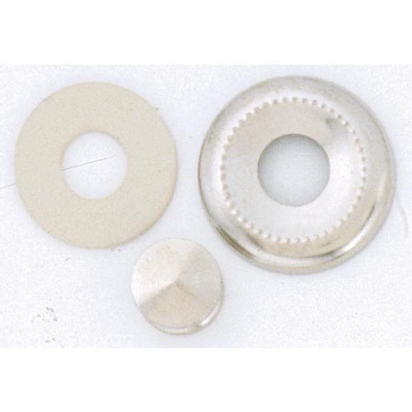 Ceiling Glass Lock-Up - Nickel Plated Finish