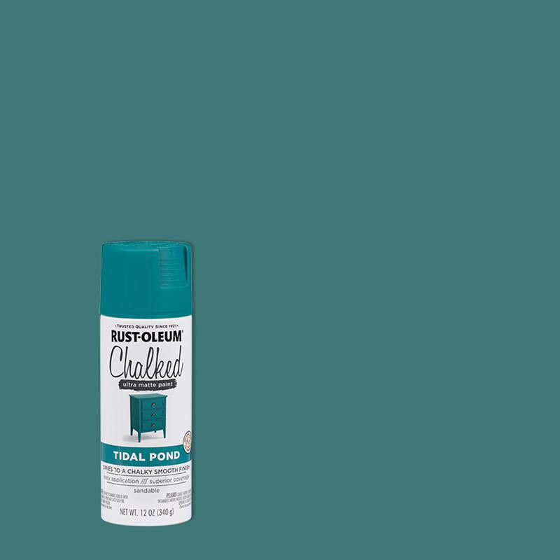 Rust-Oleum Chalked Ultra Matte Tidal Pond Oil-Based Acrylic Sprayable Chalk Paint 12 oz