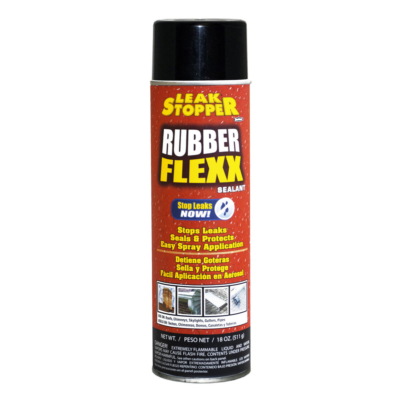 Leak Stopper Rubber Flexx Gloss Black Rubber Polymers Leakseal Flexible Rubber Sealant 18 oz