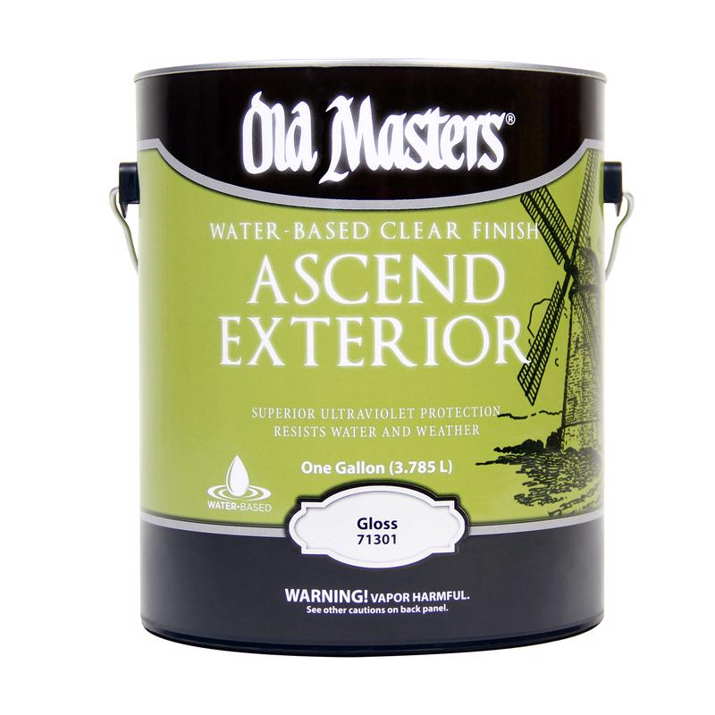 Old Masters Ascend Exterior Gloss Clear Water-Based Finish 1 gal
