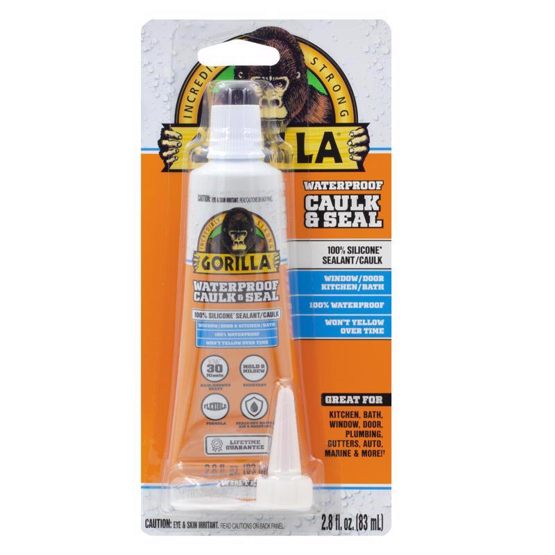 Gorilla White Silicone All Purpose Sealant 2.8 oz