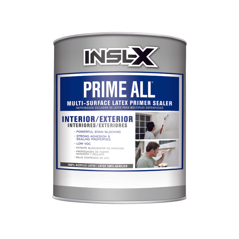 Insl-X Prime All White Flat Water-Based Acrylic Latex Primer 1 qt