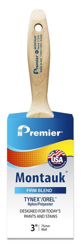 Premier Montauk 3 in. Firm Chiseled Wall Brush