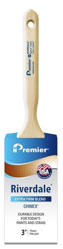 Premier Riverdale 3 in. Extra Stiff Flat Sash Paint Brush