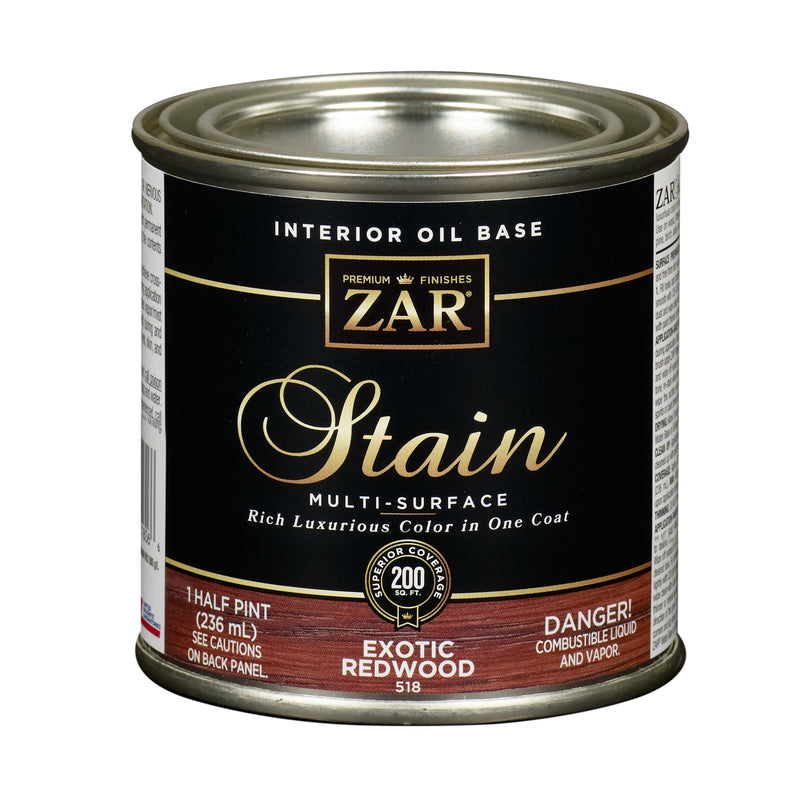 ZAR Semi-Transparent Exotic Redwood Oil-Based Polyurethane Wood Stain 0.5 pt
