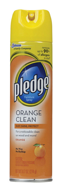 Pledge Orange Scent Furniture Polish 9.7 oz Spray