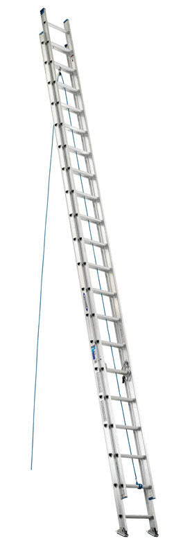 Werner 40 ft. H Aluminum Extension Ladder Type I 250 lb. capacity