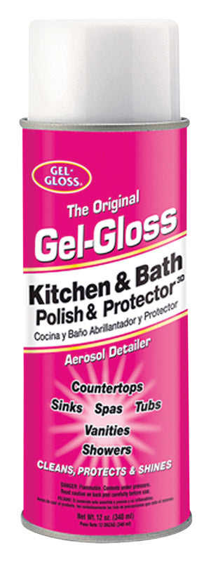 Gel-Gloss No Scent Kitchen & Bath Polish & Protector 12 oz Foam