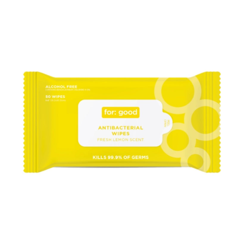 Full Circle For Good Fiber Blend Antibacterial Wipes 6 in. W X 8 in. L 50 pk