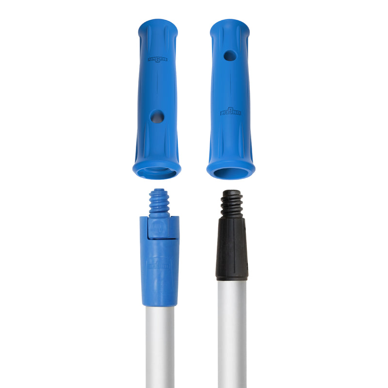 Unger 60 in. L X 1.75 in. D Aluminum Dual Ended Pole Silver/Blue