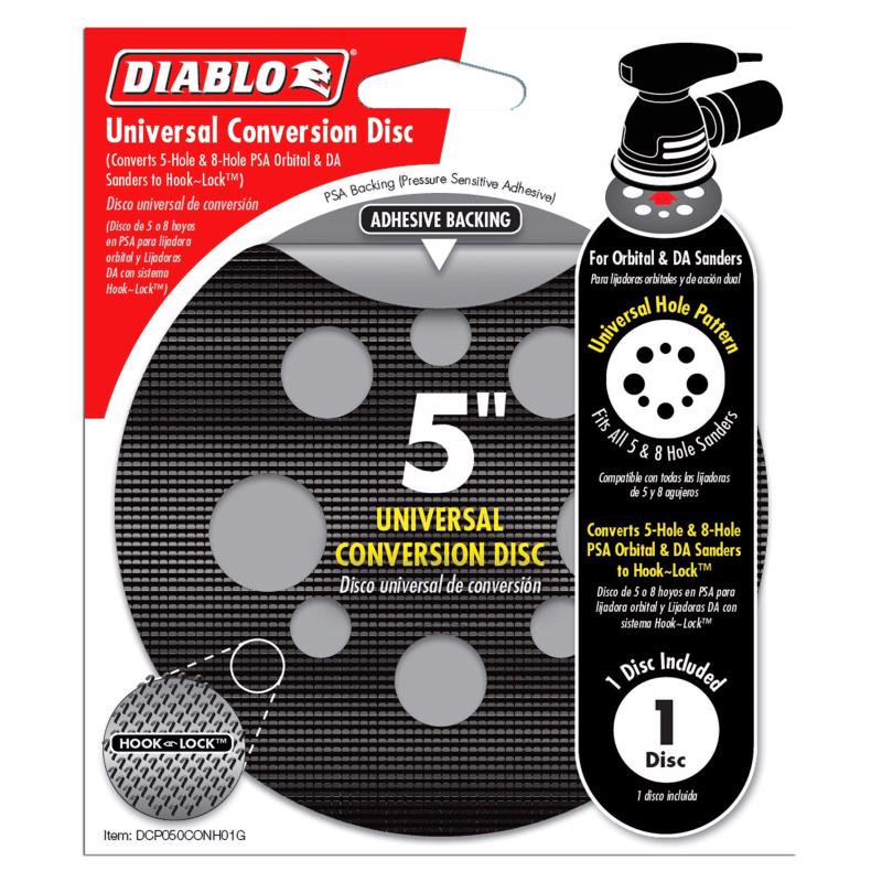 Diablo 5 in. Ceramic Blend Hook and Lock Conversion Pad 1 pk
