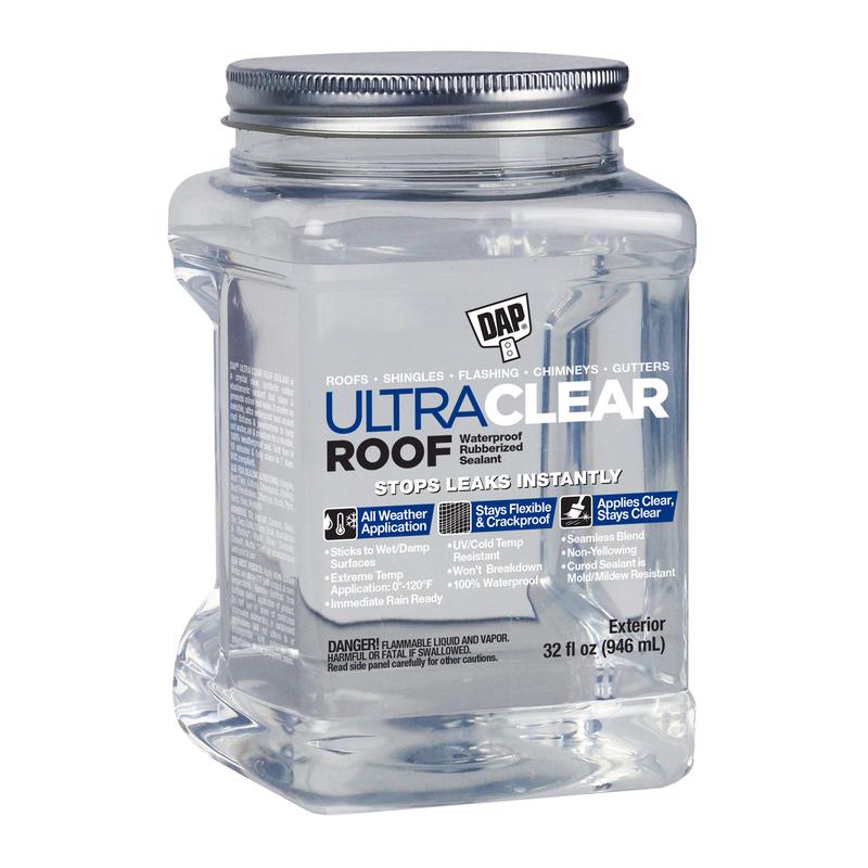 DAP Ultra Clear Roof Crystal Clear Solvent-Based Resin All Purpose Sealant 32 oz