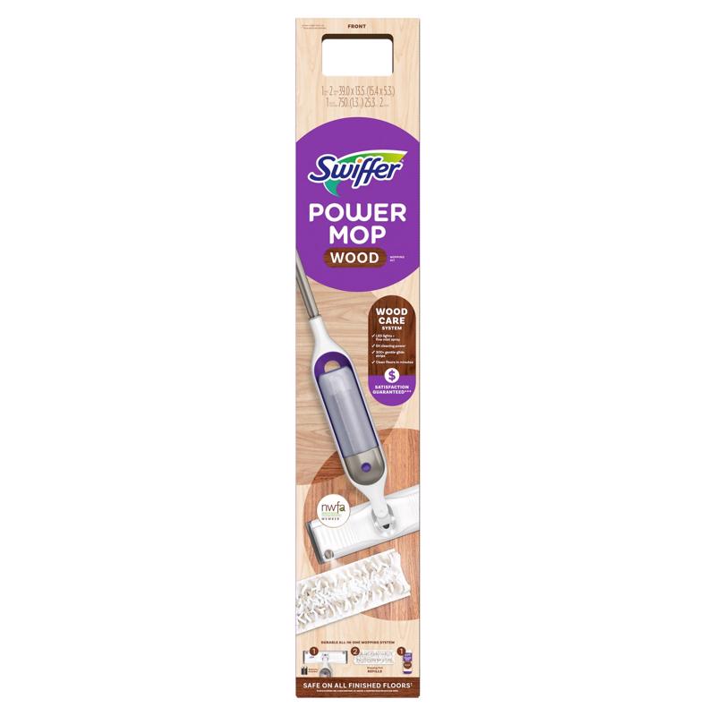 Swiffer Power Mop 14.5 in. W Dry/Wet Spray Mop Kit