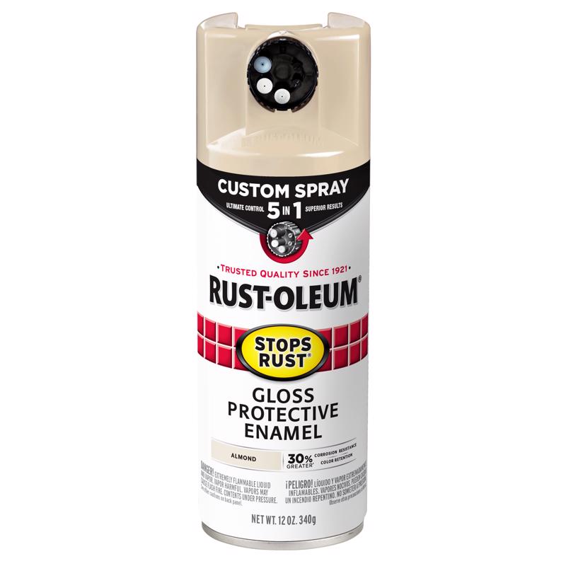 Rust-Oleum Stops Rust Gloss Almond Protective Enamel Spray 12 oz